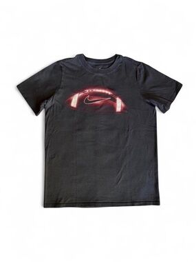 Nike Boys Graphic Football Tee Charcoal Grey L